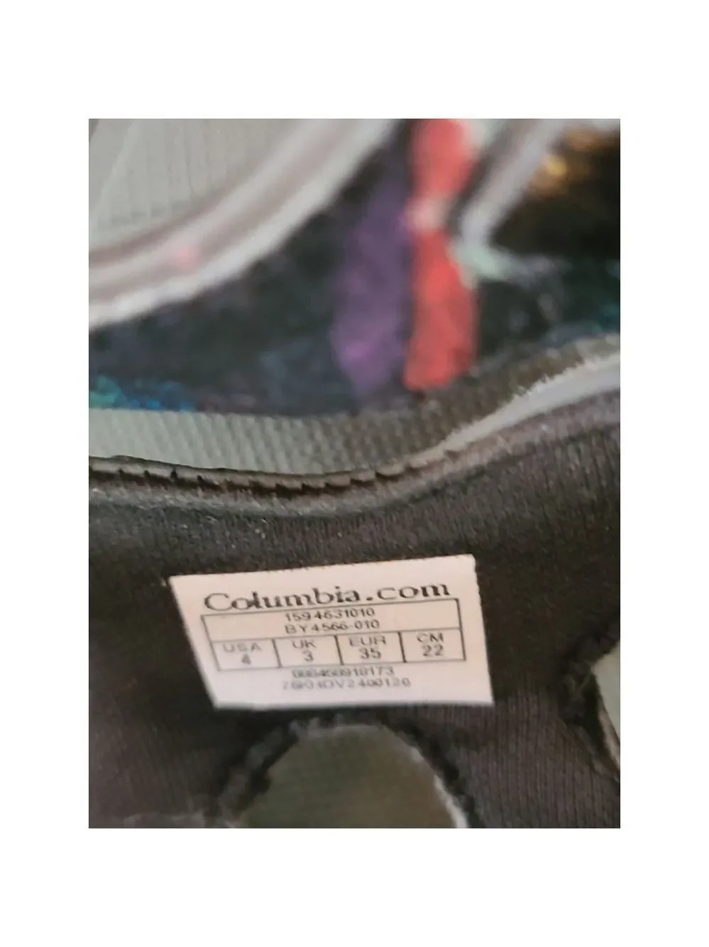 Girls Columbia Sandals Size 4 Multi-Color Omni-Grip